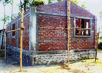 Halfway through construction.