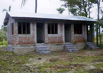 Halfway through construction.