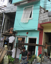 The houses and inhabitants.