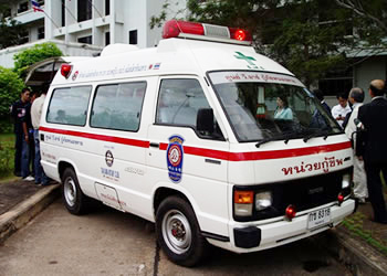 The ambulance is working everyday in Nongkhai.