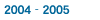 2004 - 2005